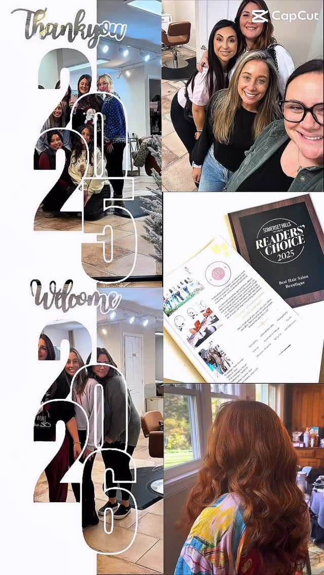 Cheers to 2026 ✨

From the bottom of our hearts, thank you for another incredible year of love, loyalty, and support. Because of you, we get to do what we love every single day—and we never take that privilege lightly.

As we step into this new year, we’re so excited to continue growing, learning, and being the very best stylists and aestheticians we can be for you. You are so much more than appointments on our books—you’re familiar faces, conversations we look forward to, hugs hello, laughs shared, and relationships we truly cherish. We care deeply about each of you, and it means the world to be trusted with your beauty and self-care.

Wishing you a new year filled with health, happiness, confidence, and so many beautiful moments. We’re honored to take care of you in 2026 and beyond 🤍✨